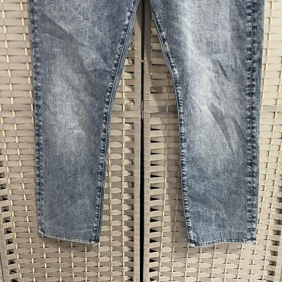 Frame L'Homme Slim Jeans Men’s 34 Hemmed to 28” Light Wash Blue Denim Stretch - Picture 4 of 12